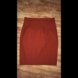 Mid thigh pencil skirt Burnt Orange 🔥